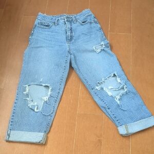 Universal Thread Light Blue Distressed Boyfriend Jeans